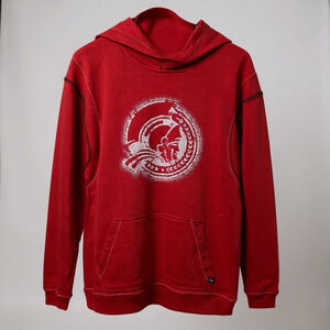 Mighty Mac Ottawa Senators NHL Red White Graphic Hoodie XL